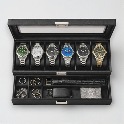 Porta Orologi a 6 Scomparti