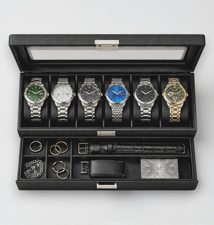 Porta Orologi a 6 Scomparti