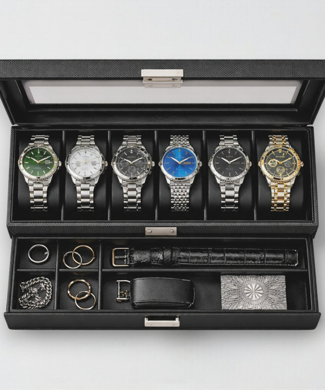 Porta Orologi a 6 Scomparti