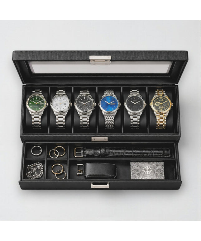 Porta Orologi a 6 Scomparti