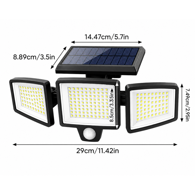 Solar Light Fence