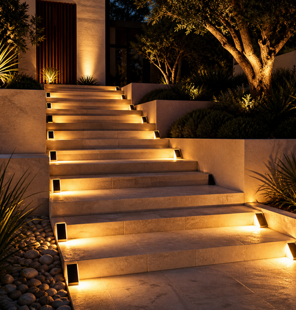 StepGlow™ — Solarleuchten für Treppen