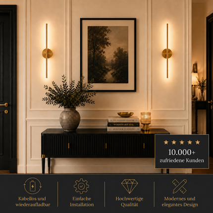 Linea — Applique Murale Sans Fil (DE) (Gold)