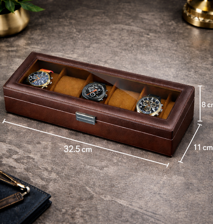 Porta Orologi a 6 Scomparti