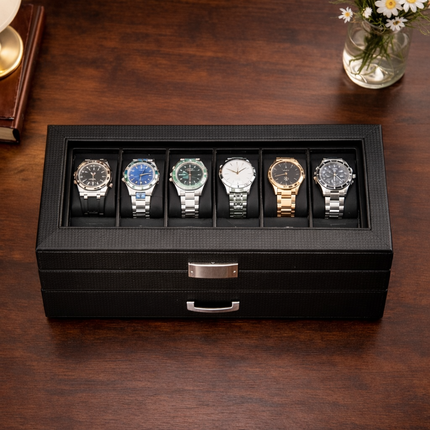 Porta Orologi a 6 Scomparti