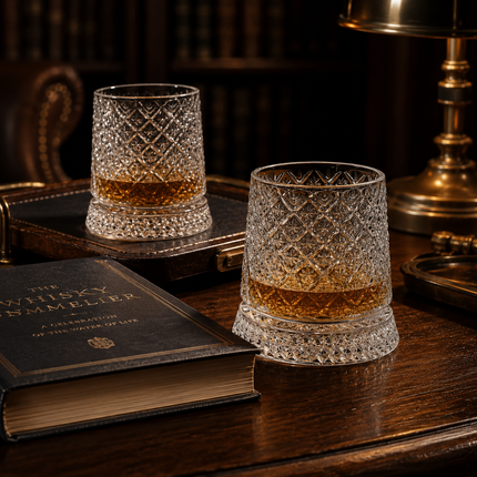 Bicchieri da Whiskey con Base Rotante