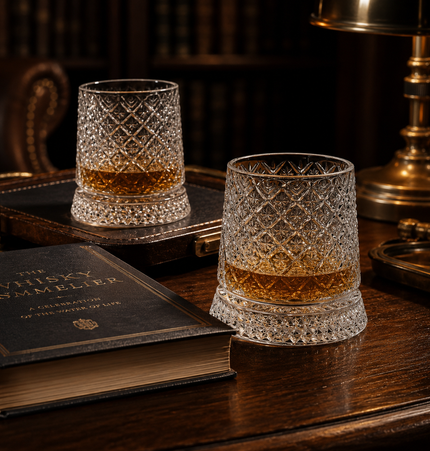 Bicchieri da Whiskey con Base Rotante