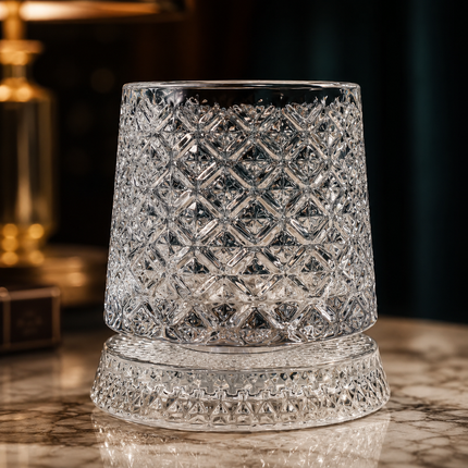 Bicchieri da Whiskey con Base Rotante