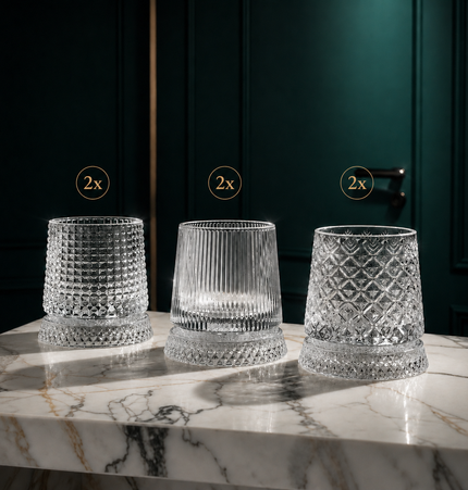 Bicchieri da Whiskey con Base Rotante