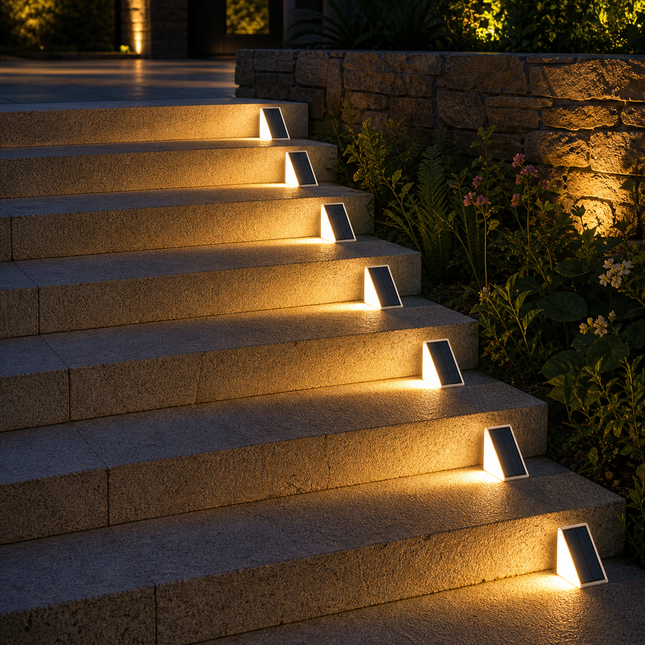 StepGlow™ — Solarleuchten für Treppen