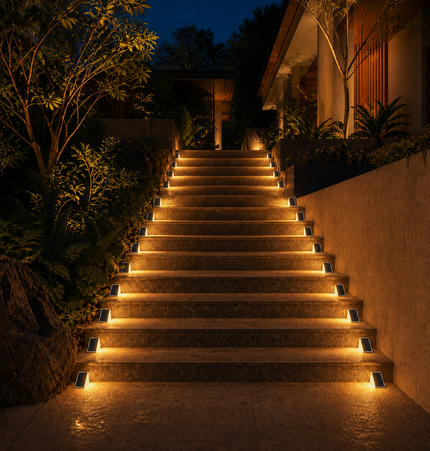 StepGlow™ — Solarleuchten für Treppen