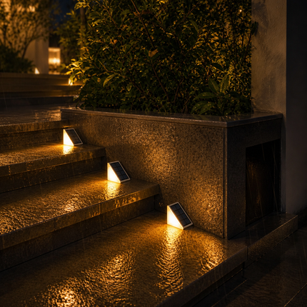 StepGlow™ — Solarleuchten für Treppen