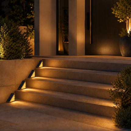StepGlow™ — Solarleuchten für Treppen