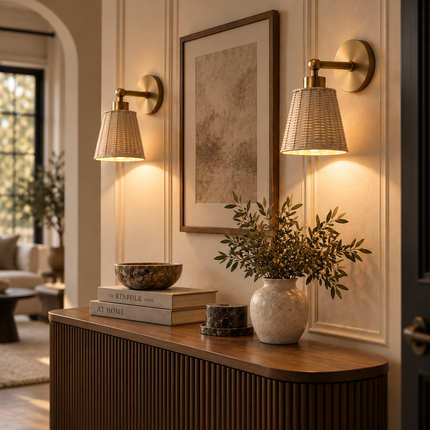 Fethiye – Natuurlijke draadloze wandlamp (DE)