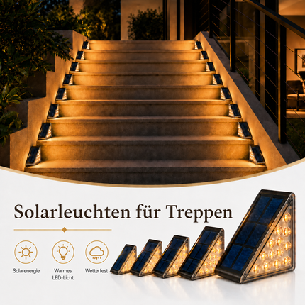 StepGlow™ — Solarleuchten für Treppen