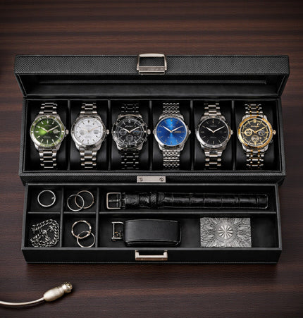 Porta Orologi a 6 Scomparti