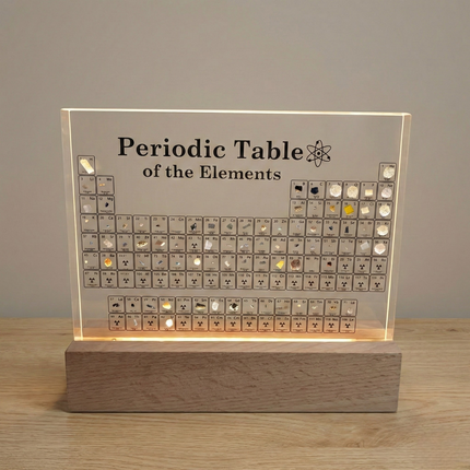 Tavola periodica con elementi reali