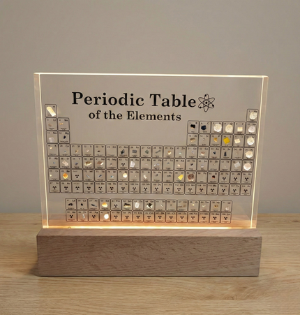 Tavola periodica con elementi reali