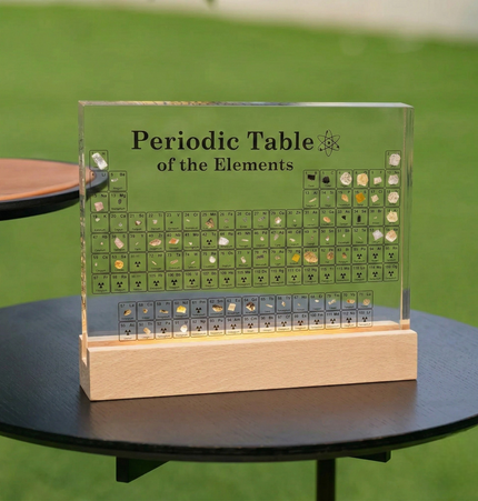 Tavola periodica con elementi reali