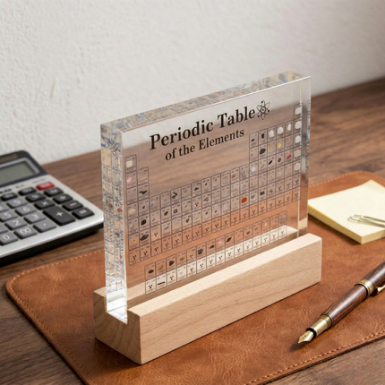 Tavola periodica con elementi reali